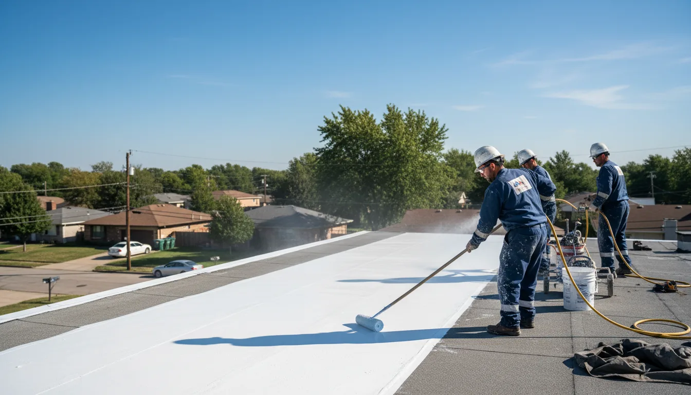 Commercial roof coating in Flintstone, GA near me